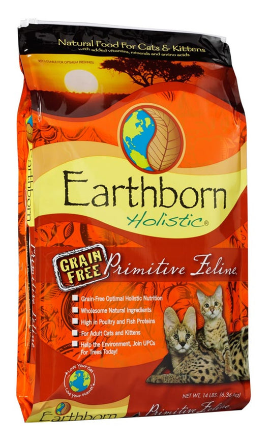 Earthborn Holistic Primitive Feline Grain Free Dry Cat Food 1ea/14 lb