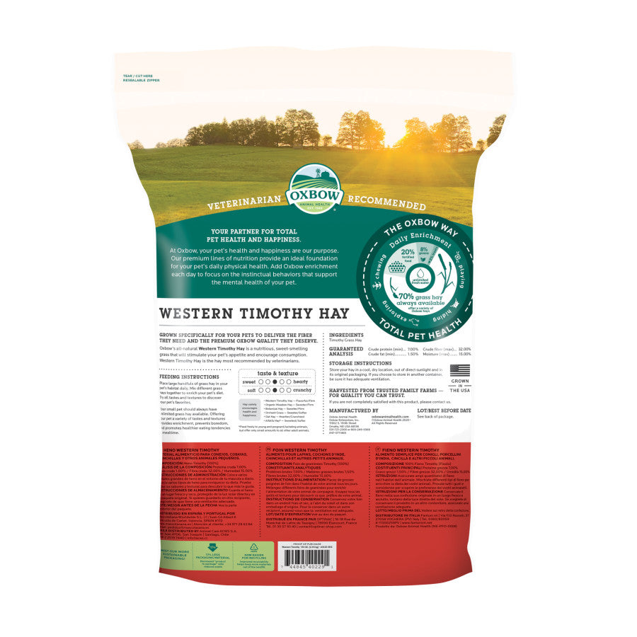 Oxbow Animal Health Western Timothy Hay 1ea/90 oz