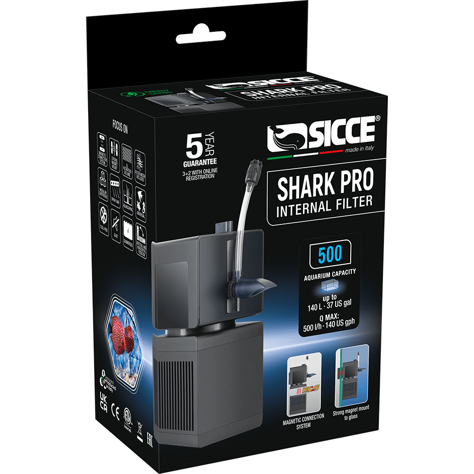 SHARK PRO 500 Internal Filter – 132 gph Sicce