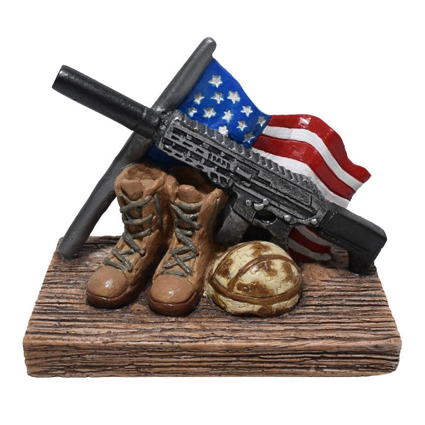 Hikari USA American Hero Series Fallen Soldier Resin Ornament 1ea/4 in