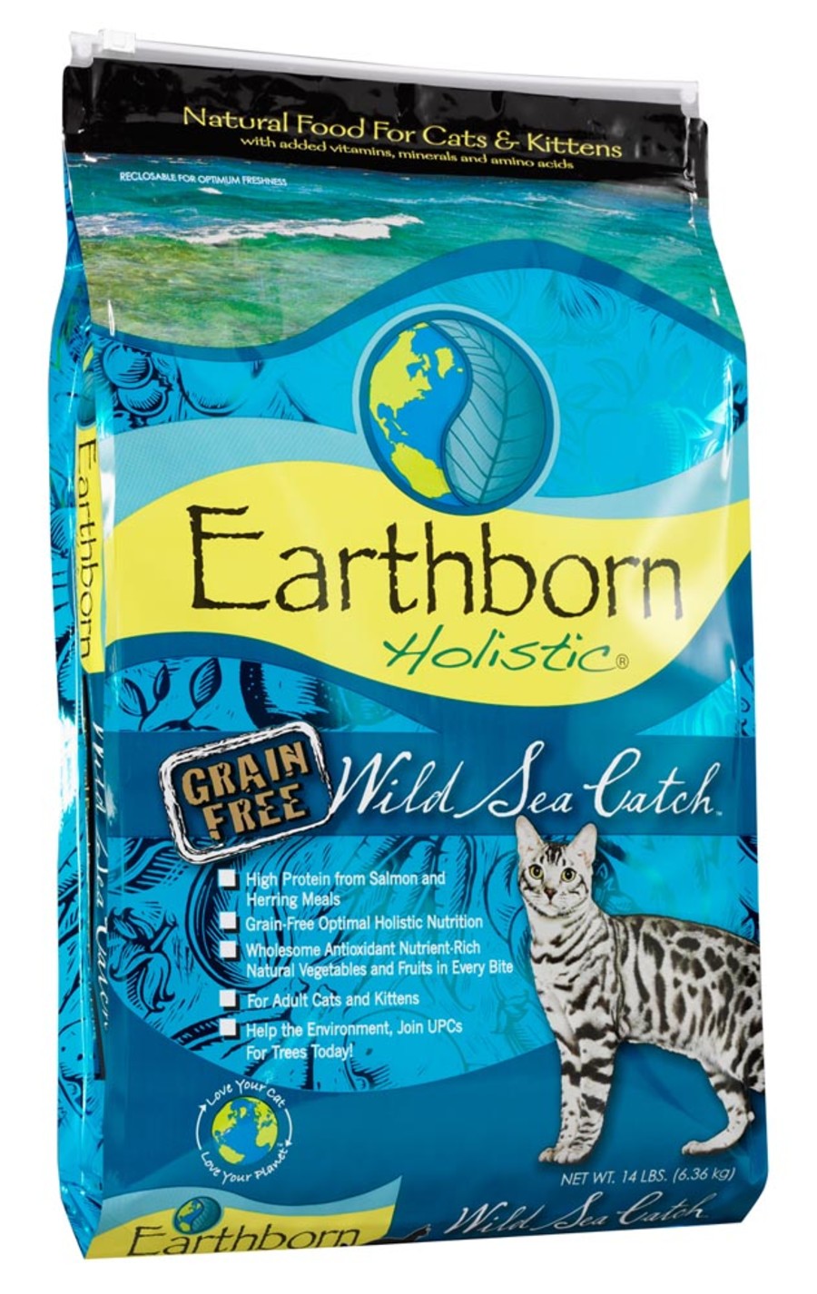 Earthborn Holistic Wild Sea Catch Grain Free Dry Cat Food 1ea/14 lb