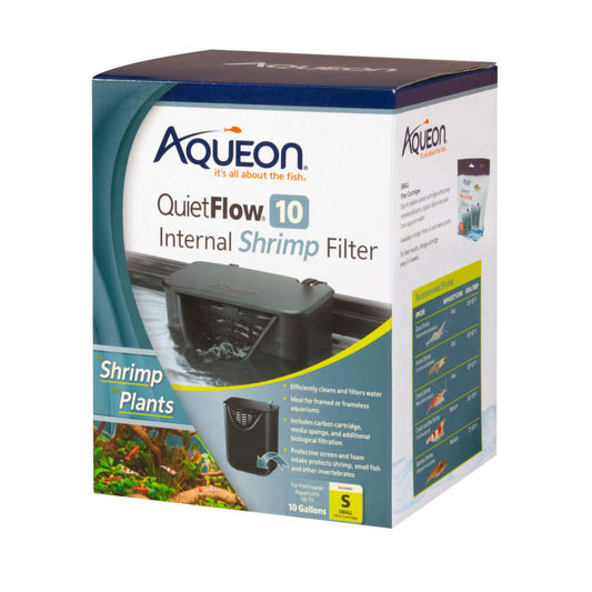 Aqueon QuietFlow Internal Shrimp Filter 1ea/10 gal