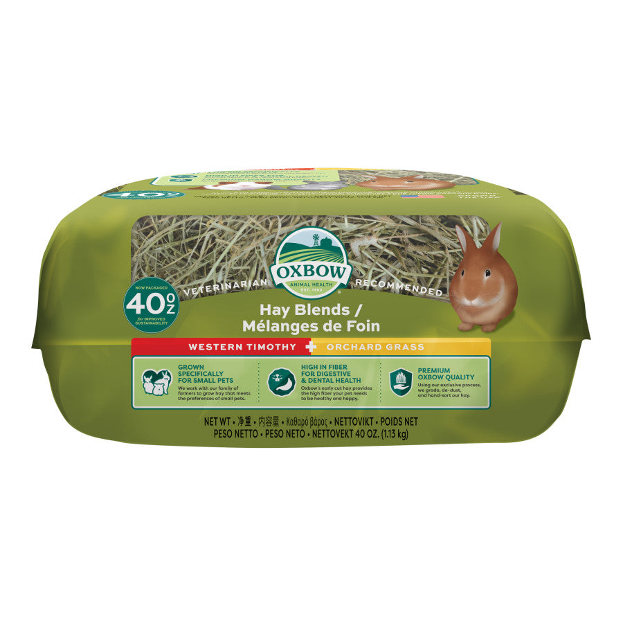 Oxbow Animal Health Hay Blends Western Timothy & Orchard Grass Hay Blends 1ea/40 oz