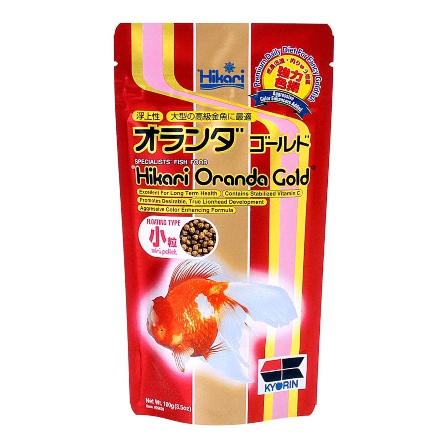 Hikari USA Oranda Gold Pellets Fish Food 1ea/3.5 oz, Mini