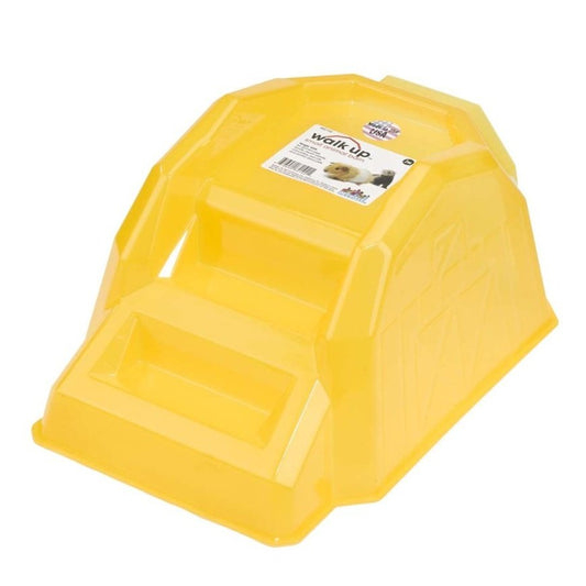 JW Pet Walk Up Barn for Small Animals Yellow, 1ea/LG