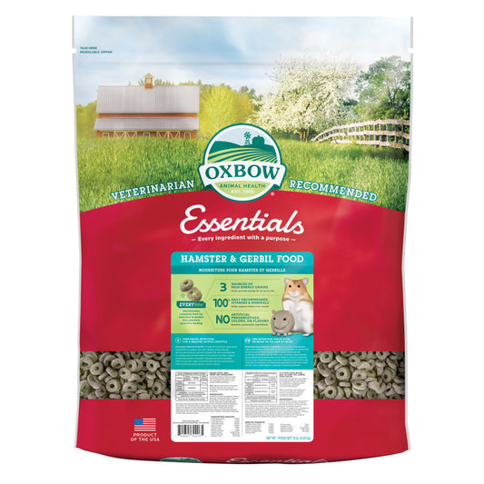 Oxbow Animal Health Essentials Hamster & Gerbil Food 1ea/15 lb