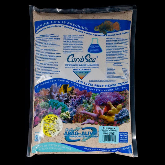 CaribSea Arag-Alive Fiji Pink Aquarium Sand 1ea/10 lb