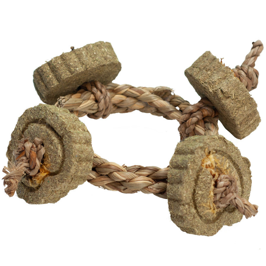 A & E Cages Nibbles 4 Way Circle Rope Hay Small Animal Chew 1ea/One Size