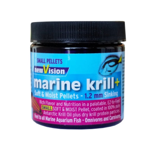 2.8oz Marine Krill+ Pellets 1.2mm V2O Aquarium