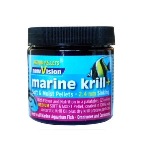 2.8oz Marine Krill+ Pellets 2.4mm V2O Aquarium