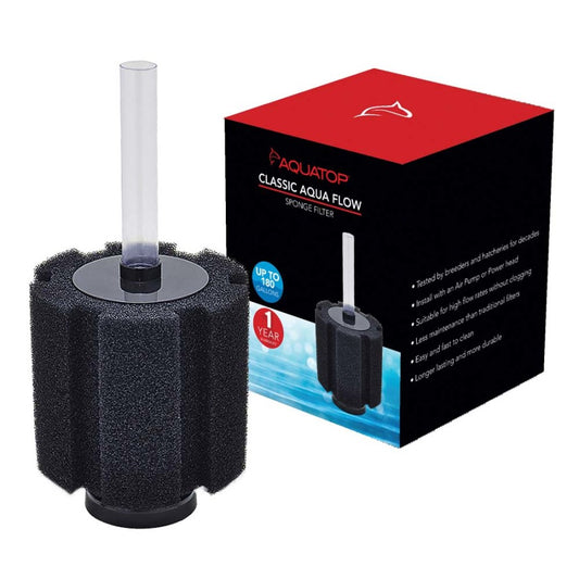 Aquatop Classic Aqua Flow CAF-180 Internal Sponge Filter Black, 1ea