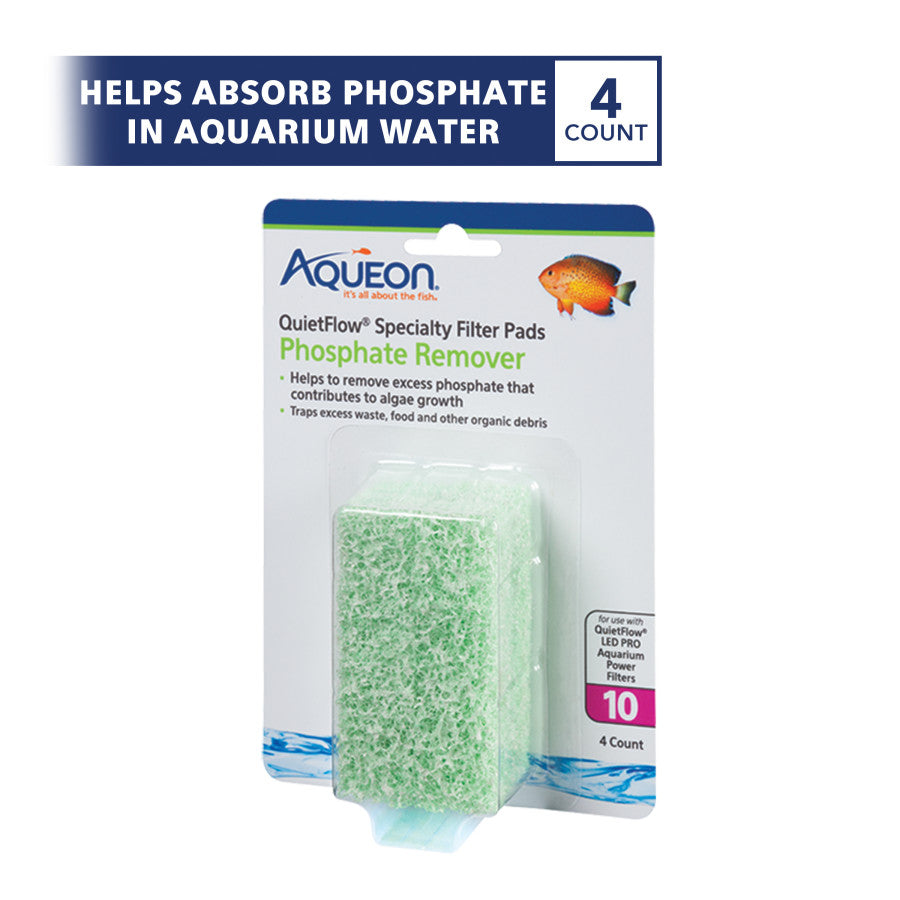 Aqueon Replacement Specialty Filter Pads Phosphate Remover, 1ea/10