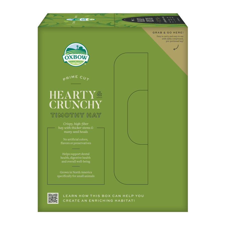 Oxbow Animal Health Prime Cut Hearty & Crunchy Timothy Hay Small Animal Treat 1ea/80 oz