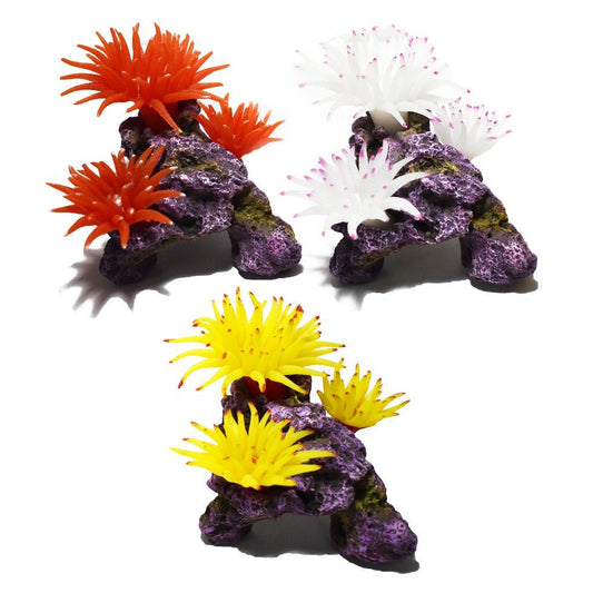 Hikari USA Marine Series Bubbletip on Rock Resin Ornament 1ea/3.5 in, 3 pk