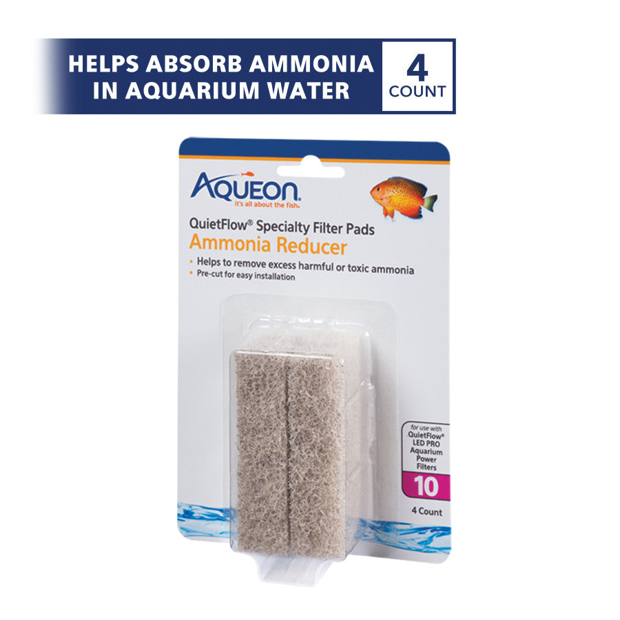 Aqueon Replacement Specialty Filter Pads Ammonia Reducer, 1ea/10