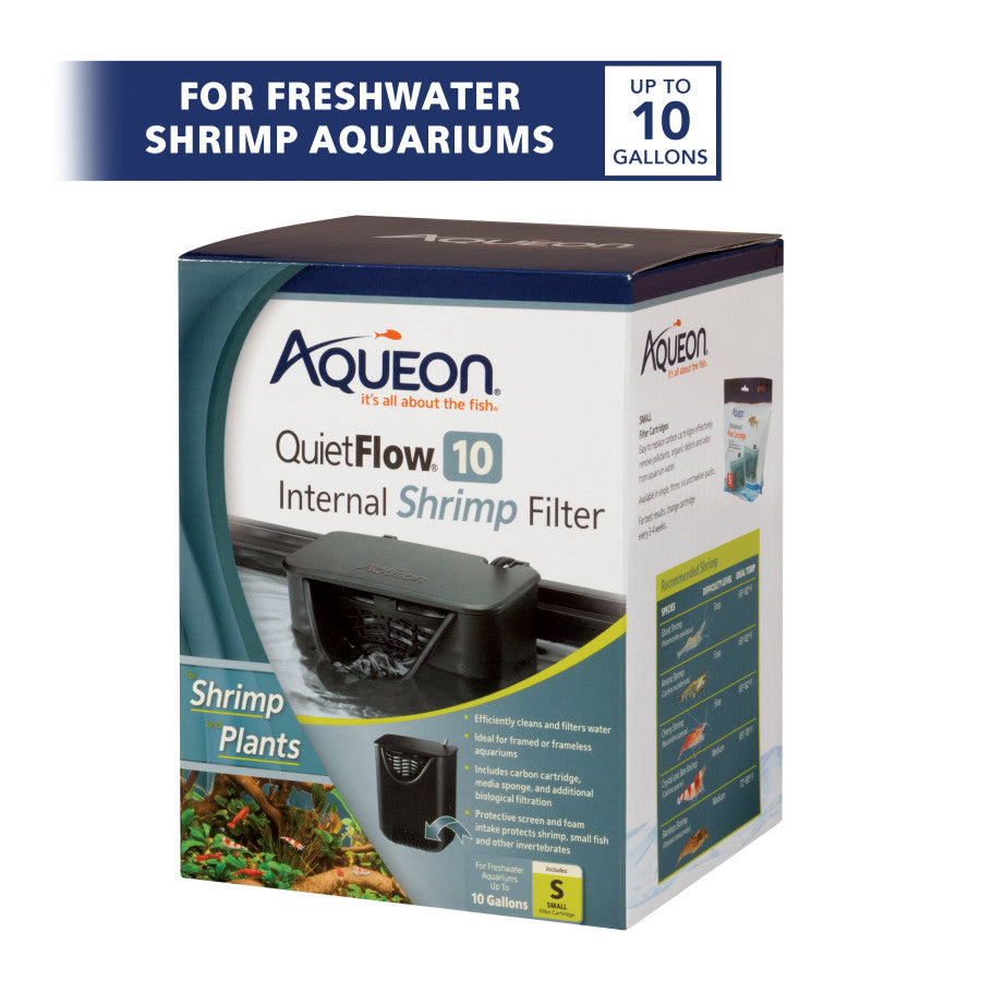 Aqueon QuietFlow Internal Shrimp Filter 1ea/10 gal