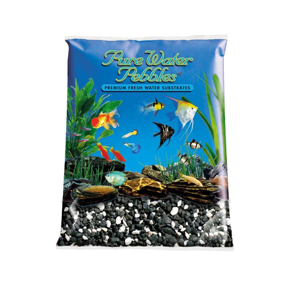 Pure Water Pebbles Premium Fresh Water Coated Aquarium Gravel Salt & Pepper, 1ea/25 lb