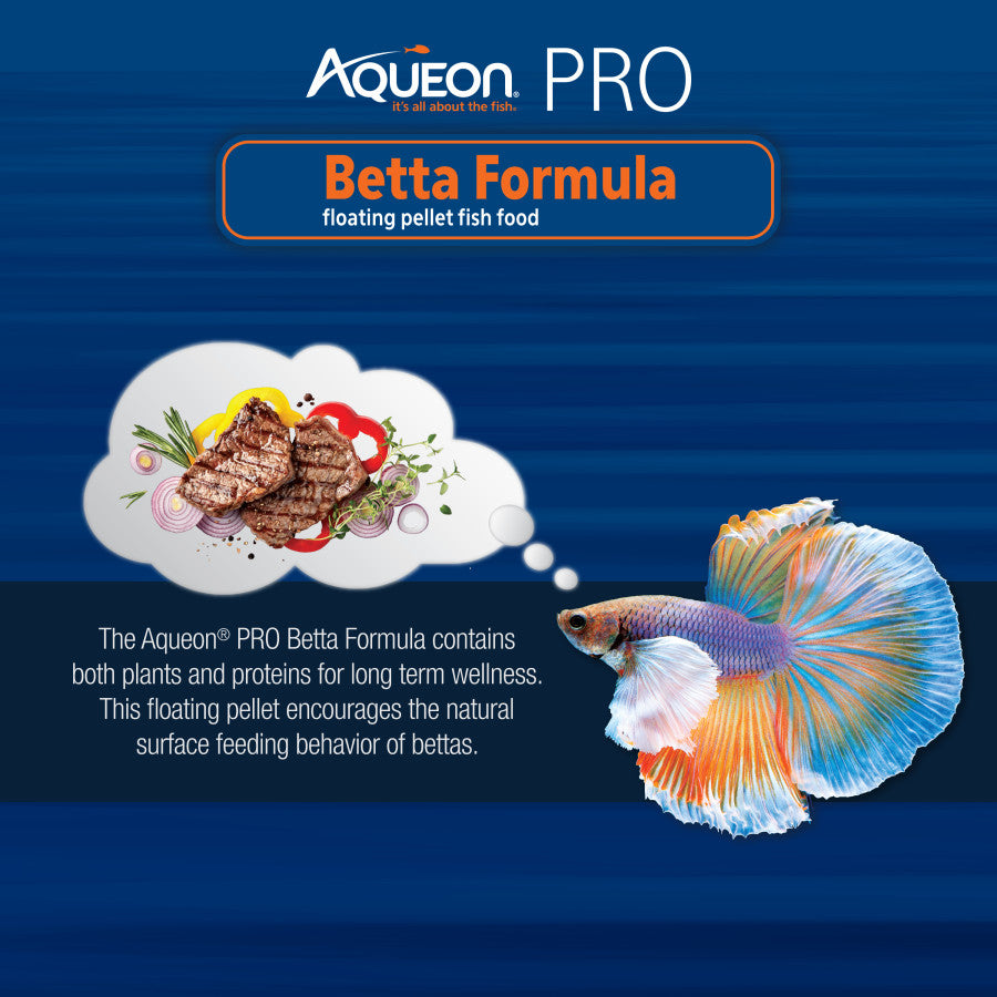 Aqueon PRO Pellet Fish Food Betta Formula, 1ea/1.4 oz