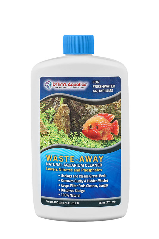 Dr. Tim's Aquatics Waste-Away Natural Aquarium Cleaner for Freshwater Aquarium 1ea/16 fl oz