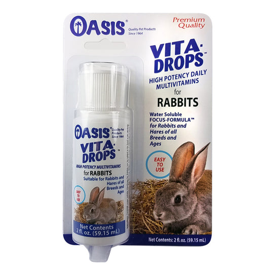 Oasis Vita-Drops High Potential Daily Multivitamin for Rabbits 1ea/2 fl oz