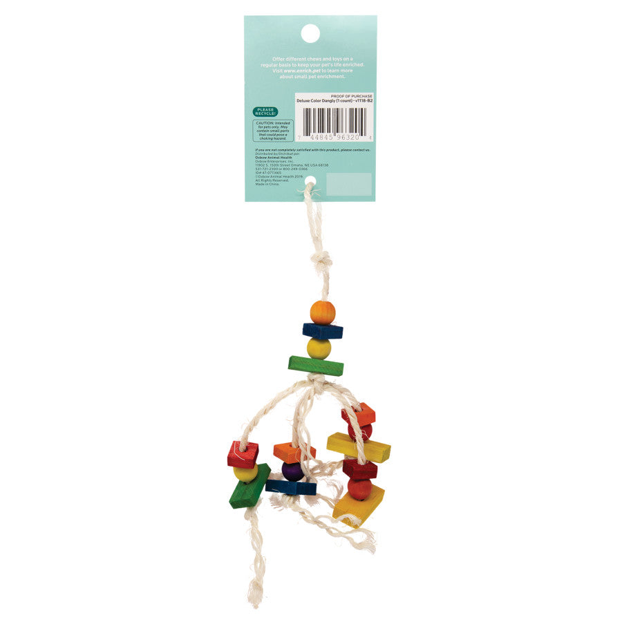 Oxbow Animal Health Enriched Life Deluxe Color Dangly Small Animal Toy 1ea/One Size