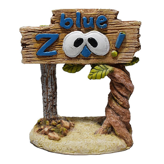 Hikari USA Weird Waters Blue Zoo Sign Resin Ornament 1ea/One Size