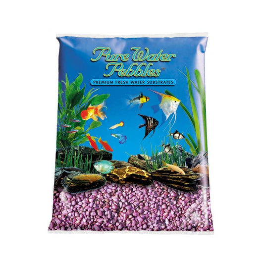 Pure Water Pebbles Premium Fresh Water Coated Aquarium Gravel Burgundy, 1ea/5 lb