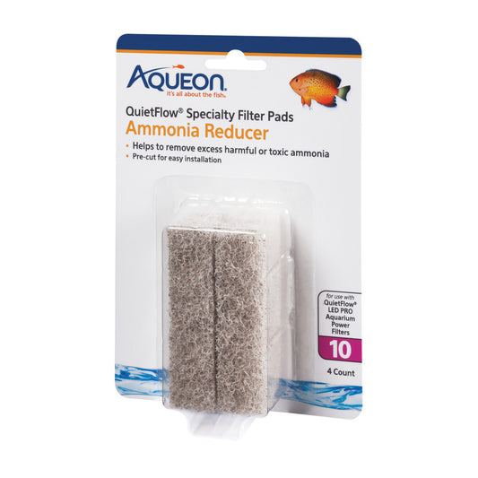 Aqueon Replacement Specialty Filter Pads Ammonia Reducer, 1ea/10