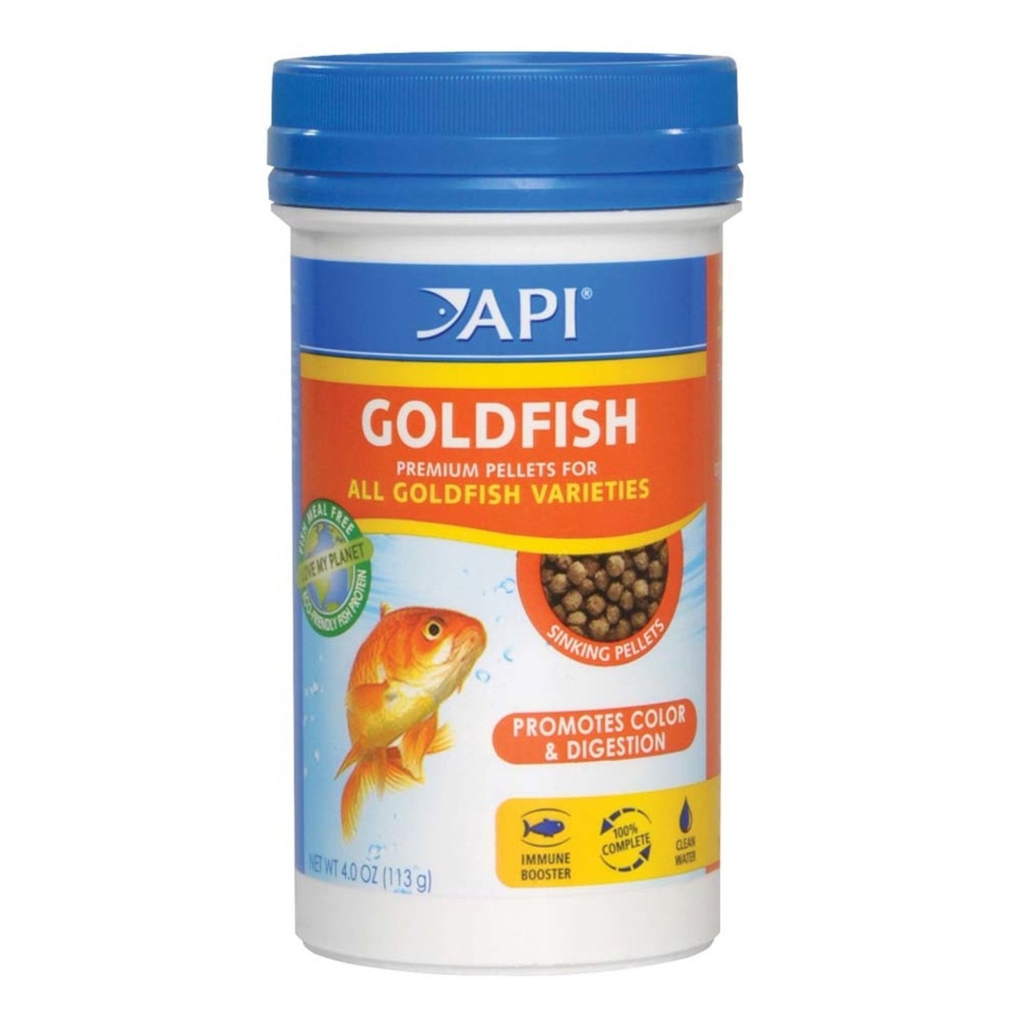 API Goldfish Premium Sinking Pellets Fish Food 1ea/4 oz