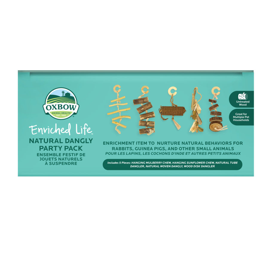 Oxbow Animal Health Enriched Life Natural Dangly Party Pack Small Animal Chew Toy 1ea/One Size