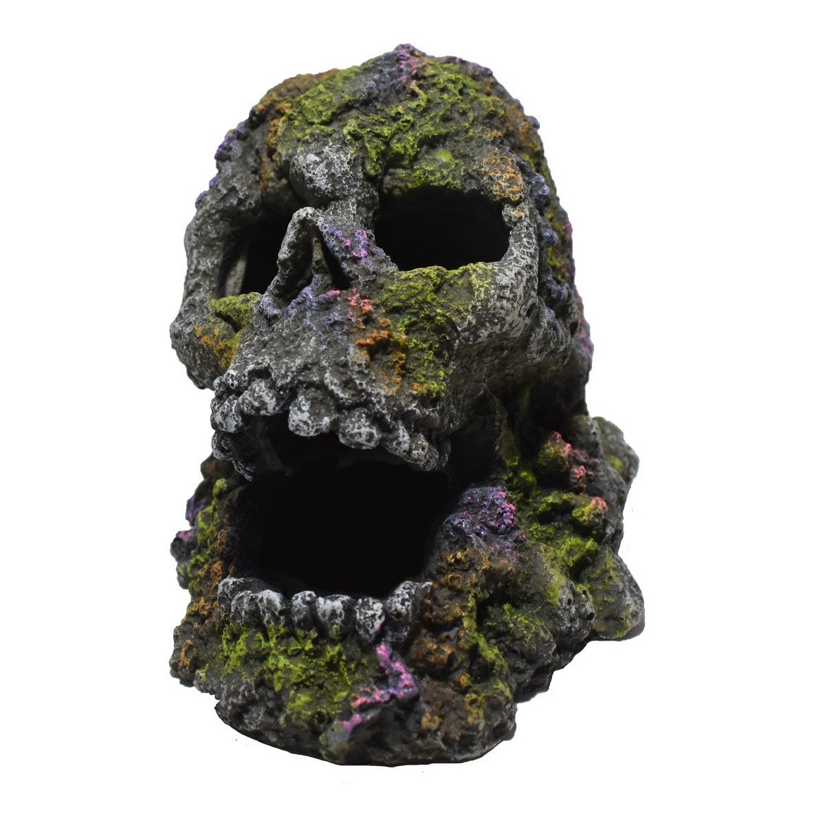 Hikari USA Hakari Mossy Skull Resin Ornament 1ea/4.1 in