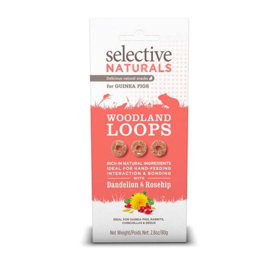 Science Selective Woodland Loops w/Dandelion & Rosehip for Guinea Pigs 1ea/2.8 oz