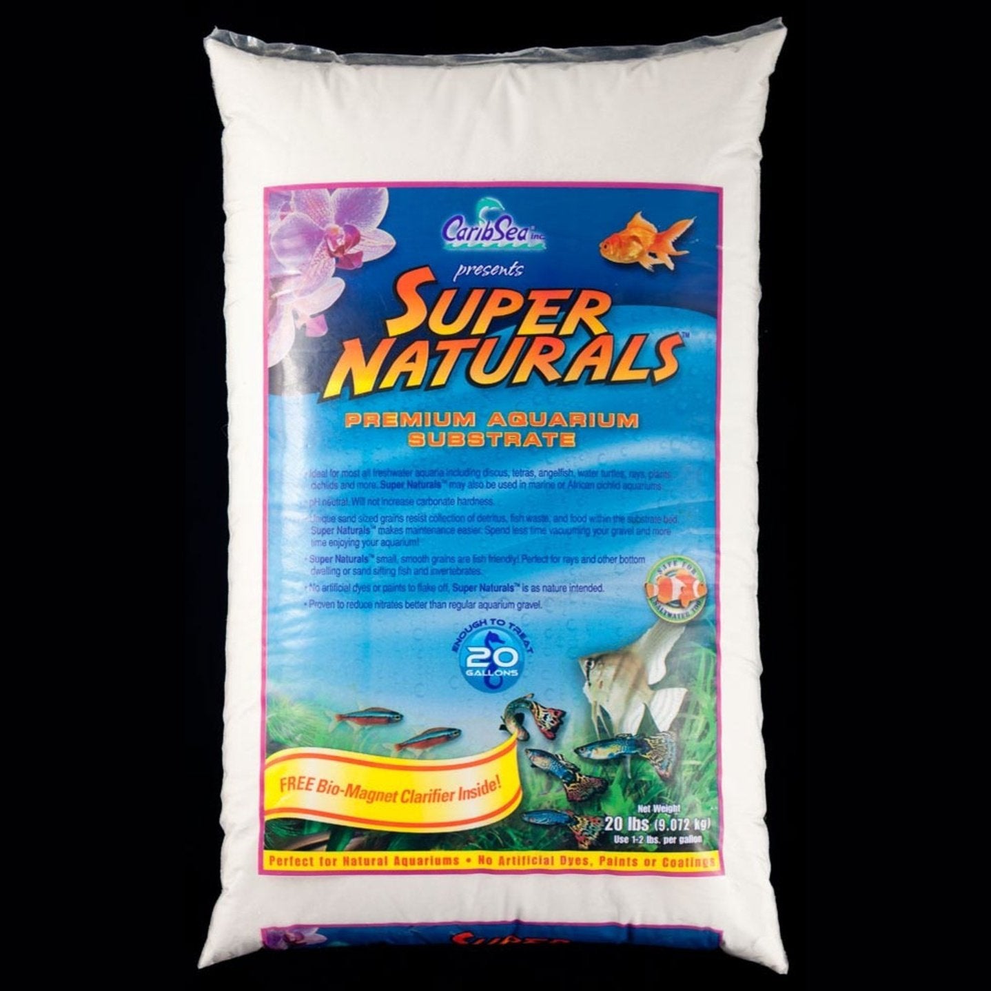 CaribSea Super Naturals Moonlight Aquarium Sand 1ea/20 lb