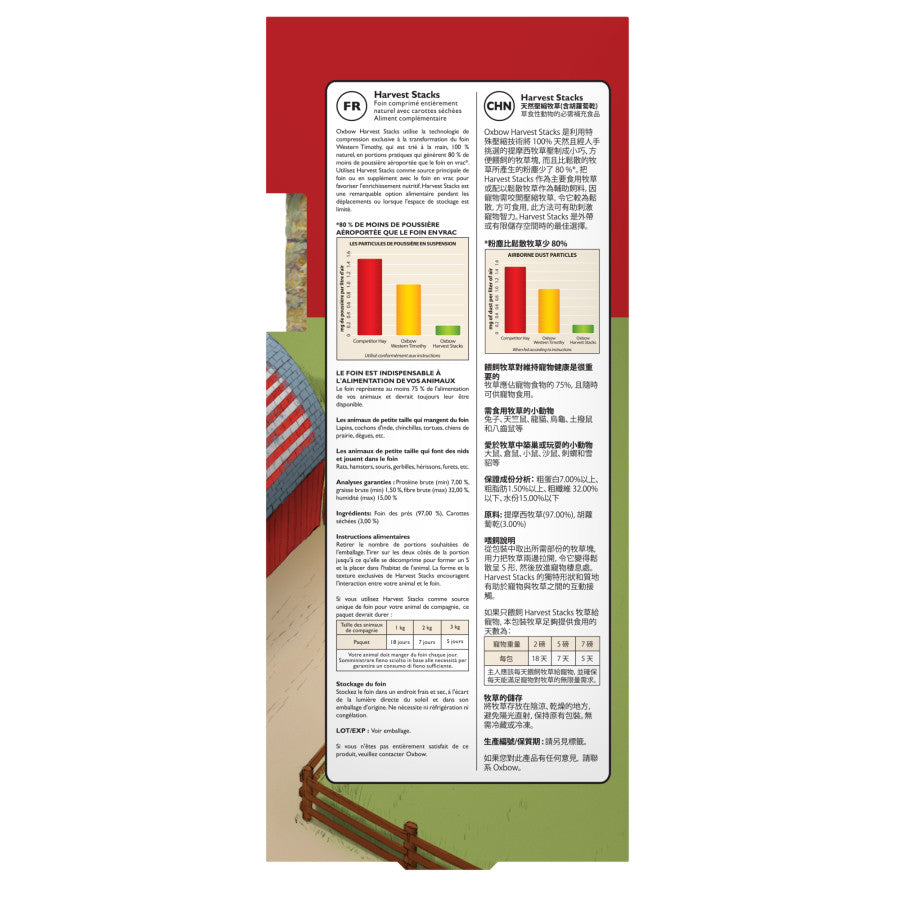 Oxbow Animal Health Harvest Stacks Western Timothy Hay & Chamomile Small Animal Treat 1ea/35 oz