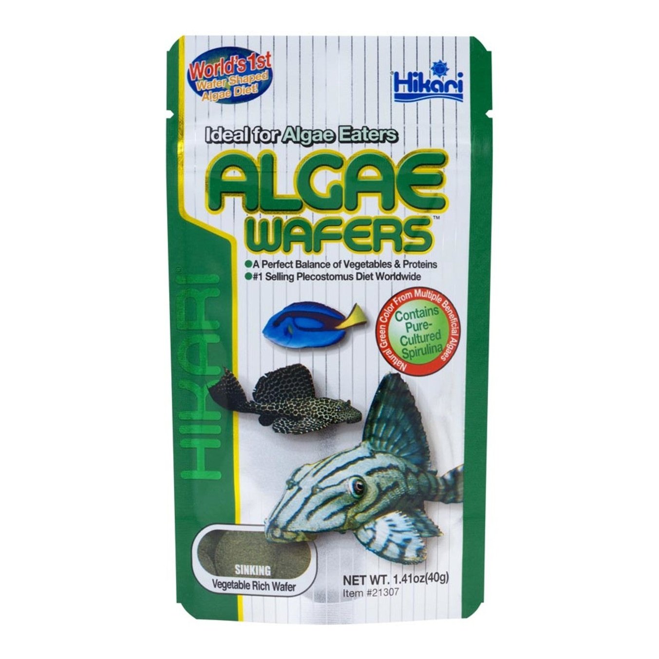 Hikari USA Algae Wafers Rapidly Sinking Wafer Fish Food 1ea/1.41 oz